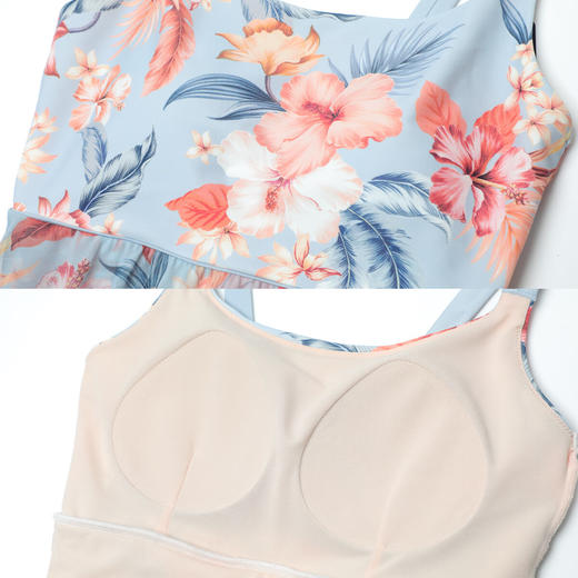 【3F】安莉芳夏季印花网纱裙式连体泳衣ES00254 商品图4