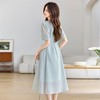 2025夏季新款时尚洋气减龄休闲百搭短袖中长裙连衣裙MUZL88055 商品缩略图4
