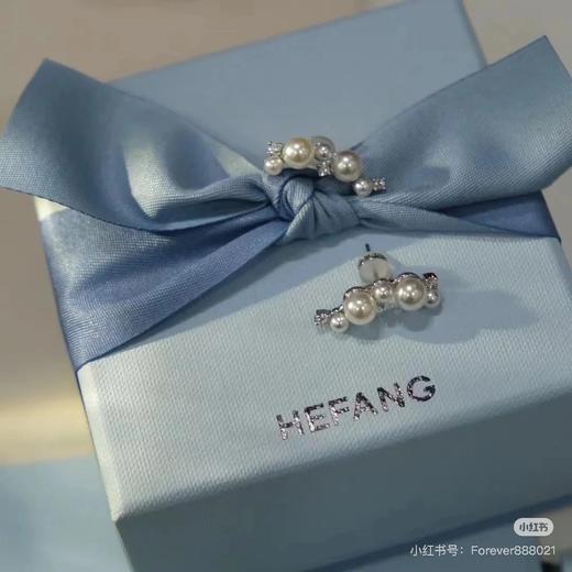 HEFANG白月光耳钉渐变珍珠3mm6mm 商品图4