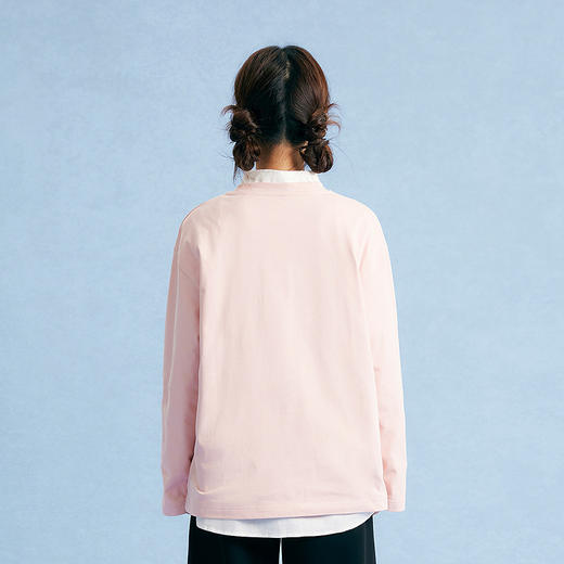 笛莎Deesha青少年女童T恤2025秋季女童小狗刺绣长袖T恤 商品图4