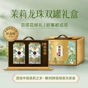 澜沧古茶2024年茉莉花茶龙珠双罐礼盒500g（250g*2）