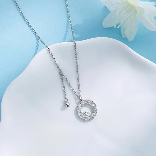 【限时8.8折】【线上铂金馆】PT950 铂金实心可调满心是你鱼鳞爱心圆饼节链(PTTL00202)预售产品下单后不退款不退货不换货不补差价) 商品图2