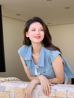 【百图lulu定制】【兜风牛仔外套】翻领 大口袋 飞飞袖 牛仔外套