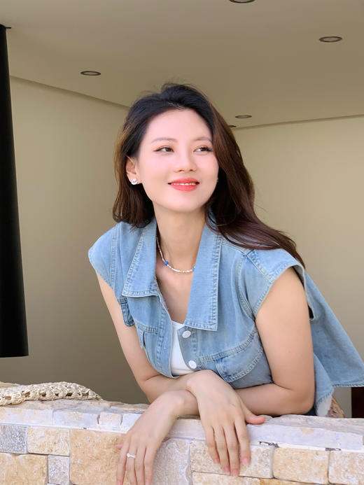 【百图lulu定制】【兜风牛仔外套】翻领 大口袋 飞飞袖 牛仔外套 商品图0