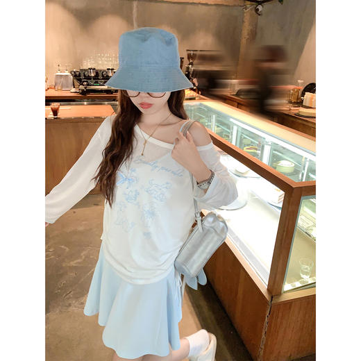 <曾小咸推荐>韩系甜美风罩衫吊带连衣裙 商品图0