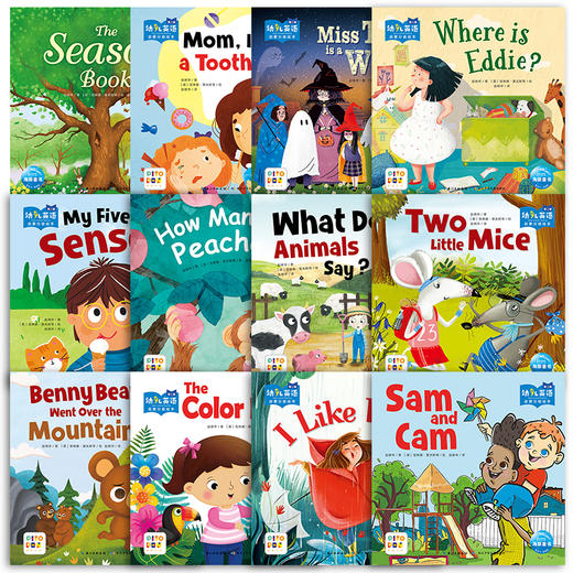 【反斗城专属】海豚幼儿英语启蒙分级绘本点读版第1-3辑全36册3-6岁英语启蒙绘本 商品图6