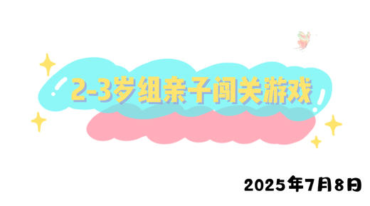2025.7.8 2-3岁组亲子闯关游戏 商品图0