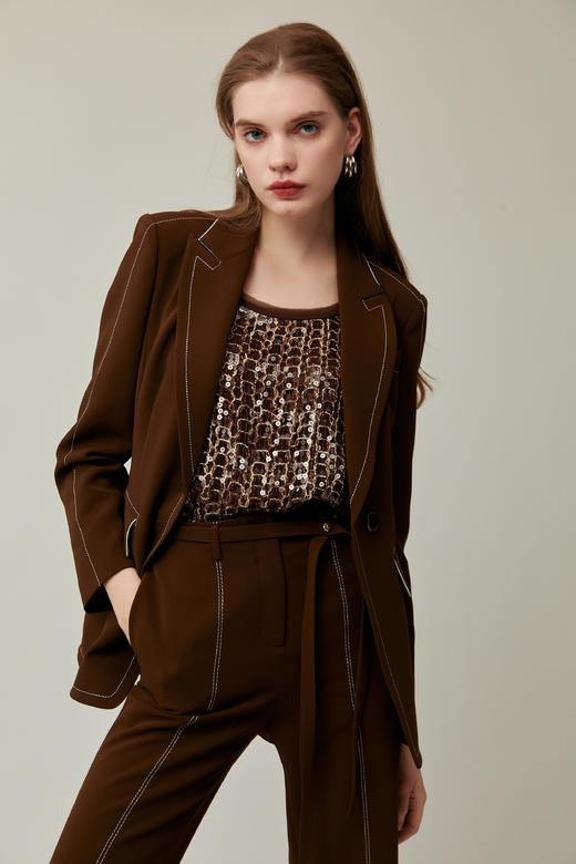 SAFICOO  优雅干练 X型收腰式西装 商品图2