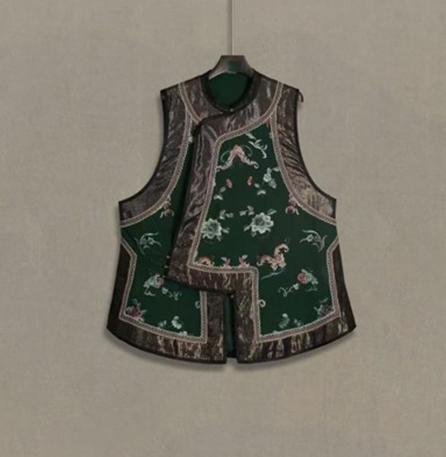 盛唐牡丹盛奢系列| 真丝香云纱手绣偏襟马甲 商品图0