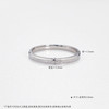 【限时8.8折】【线上铂金馆】PT950 【国际铂金协会】铂金实心固口双侧光磨砂面圈戒线戒（面宽约1.7-2.1mm）(BJZ00269)预售产品下单后不退款不退货不换货不补差价) 商品缩略图4