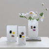 创意轻奢厚重手工白色方形玻璃花瓶居家高级感玄关客厅软装插花瓶 商品缩略图0