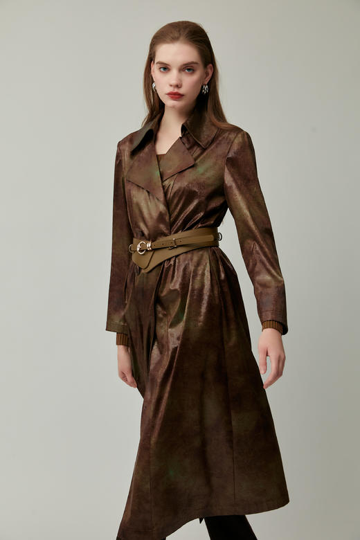 SAFICOO  时尚气质 经典双排扣版型风衣 商品图1