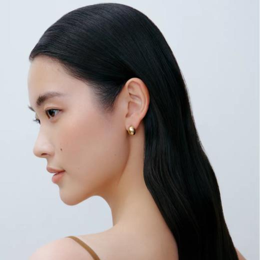 2楼「新品」Fellala/翡拉拉「简奢3.0」系列蛋面小耳钉原创精致耳饰货号925422107吊牌价399现价359 商品图2