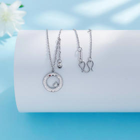 【限时8.8折】【线上铂金馆】PT950 铂金实心可调满心是你鱼鳞爱心圆饼节链(PTTL00202)预售产品下单后不退款不退货不换货不补差价)