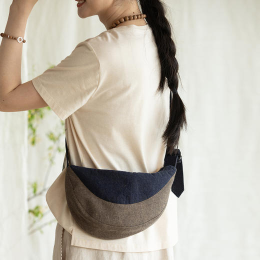 牧衣游 棉麻斜跨单肩包百搭出游旅行 秦羽【不支持会员折】 商品图0