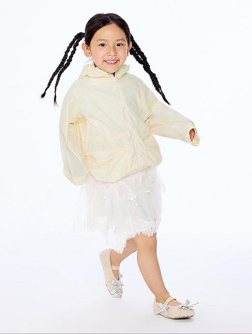 【春上新】8楼 江南布衣童装 防紫外线宽松四面弹连帽夹克男女童25秋新品 吊牌价：795元 活动价：716元 商品图1