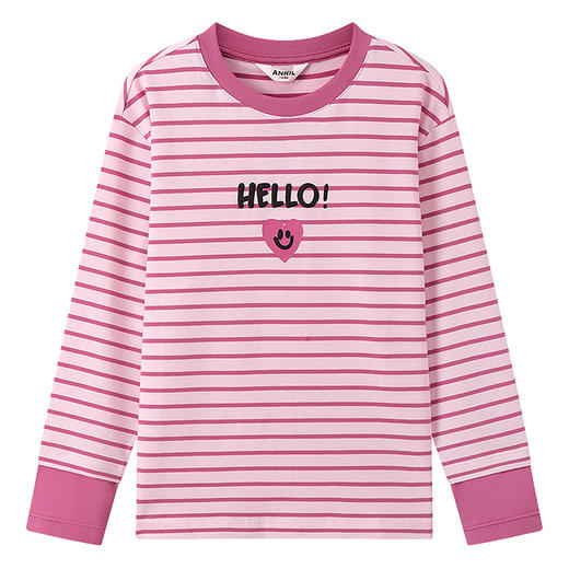 男女童圆领长袖针织衫秋季新款安奈儿童装EM531675 商品图5