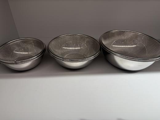 下村不锈钢带滤网套盆（六件套） 商品图0