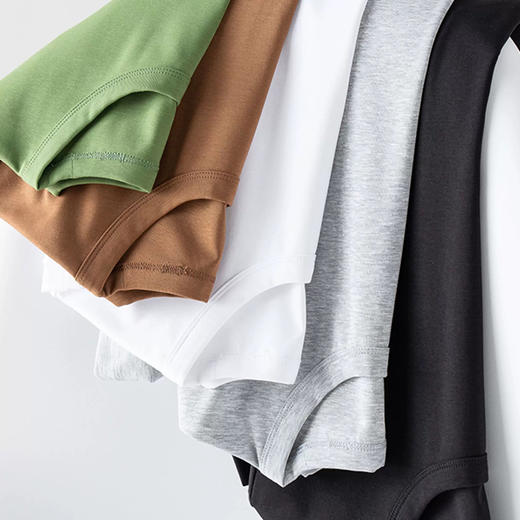 馥迦 珍珠supima棉简约圆领T 商品图4