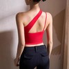 【126元任选2件】跃牌【漫西】系列 性感斜肩瑜伽背心运动健身瑜伽服套装带可拆卸胸垫3376 商品缩略图2
