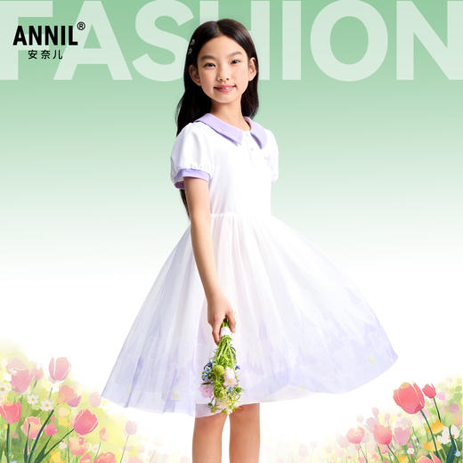 女童连衣裙夏季新款安奈儿童装EG523115 商品图0