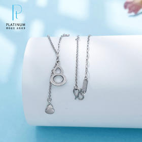 【限时8.8折】【线上铂金馆】PT950 #CNC #葫芦 【国际铂金协会  精品】铂金实心AB调节福禄连连葫芦流苏套链(ACPTTL00007)预售产品下单后不退款不退货不换货不补差价)