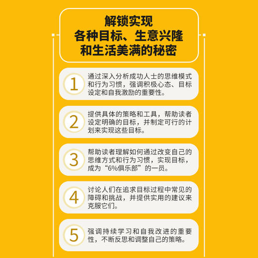 6%俱乐部：普通人逆袭的底层逻辑 成功励志书籍改变力创新能人士的七个习惯刻意练习 商品图1
