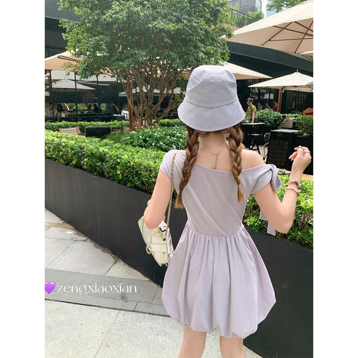 <曾小咸推荐>现货秒杀！卖完不补 ！微信打折价！斜肩系带连衣裙 日常159.99/件 立减70 秒杀89.99/件！！ 商品图4