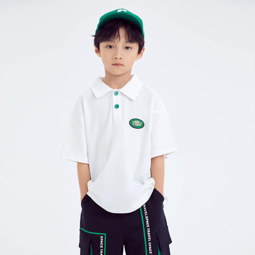 412-童翻领短袖针织衫 商品图4