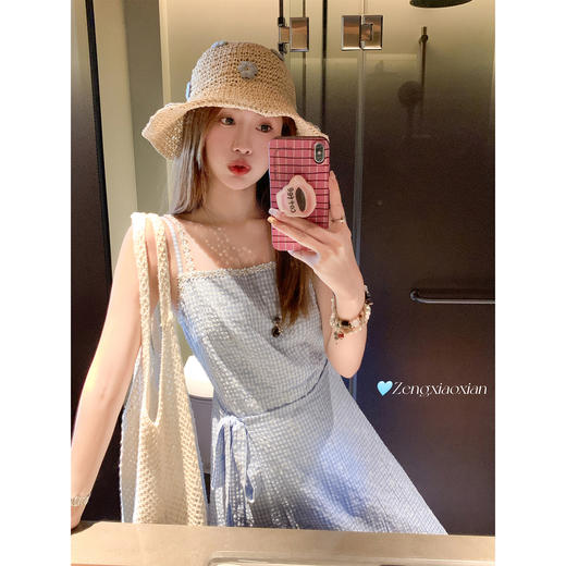 【189元任选2件】最后一波现货！蓝色吊带连衣裙 商品图3