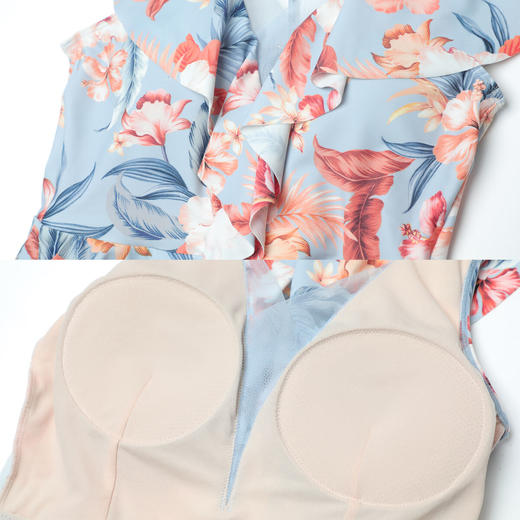 【3F】安莉芳v领印花民族风连体泳衣ES00252 商品图3