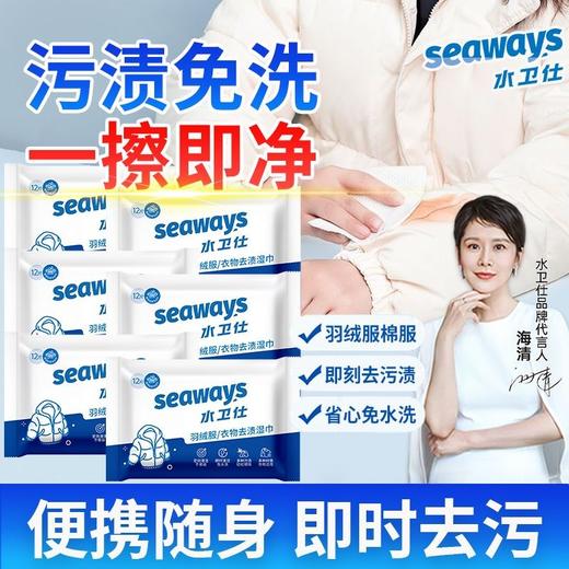 水卫仕羽绒服清洁湿巾12片免手洗不伤衣可爱小包湿巾随身携带去污神器效期27年1月 商品图3