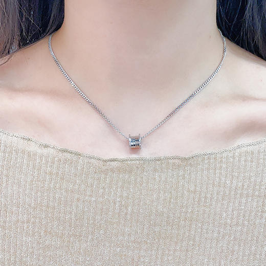 【限时8.8折】【线上铂金馆】PT950 铂金实心LOVE三饼调节链小蛮腰套链(PTTL00201)预售产品下单后不退款不退货不换货不补差价) 商品图3