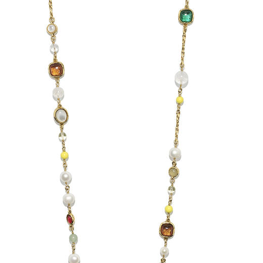 北京仓｜Goossens Paris-Lagune-多宝 岩石水晶 长项链［法国设计师］ 商品图1