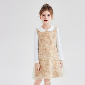 笛莎Deesha 童装女童套装2025秋新款女童甜美香风裙套装