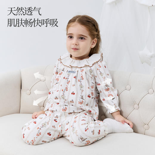 Domiamia针织花边领家居服套装 商品图2