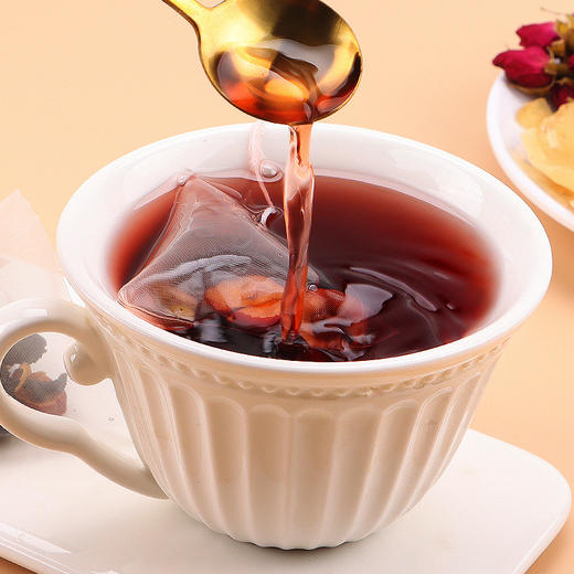 【秒杀❗️19.9抢40包🔥桑葚玫瑰茯苓茶】配料表超干净，多重奢侈成分 多重肌能 内补外养 一次充足！独立三角包山楂百合组合养生花茶批发早C晚 A茶 商品图1