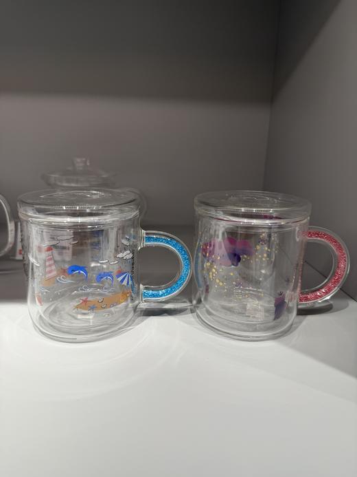 璃匠粉蓝对杯高硼硅玻璃带盖200ml 商品图4