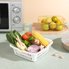 【批发】美丽雅厨房双层晶透洗水果篮多用洗菜篮颜色随机 1套 商品缩略图5