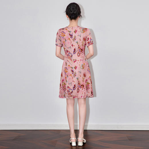 「高货wl」全新升级【铂金会员358/天猫479/差价121】(94854)洛诗琳国风提花改良旗袍裙2025夏季气质显瘦香云纱连衣裙 商品图2