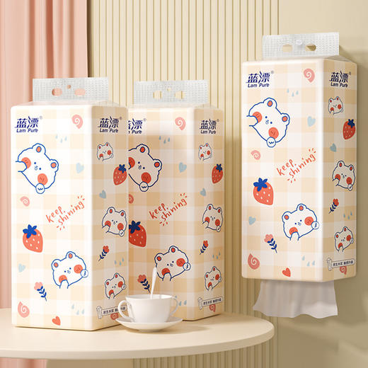 【1包顶5包！萌宠陪伴，气柔触感】蓝漂壁挂式抽纸上线！挂墙即用，8000张超值整箱送挂钩，蓬蓬柔软让肌肤爱上它❤️ 商品图3