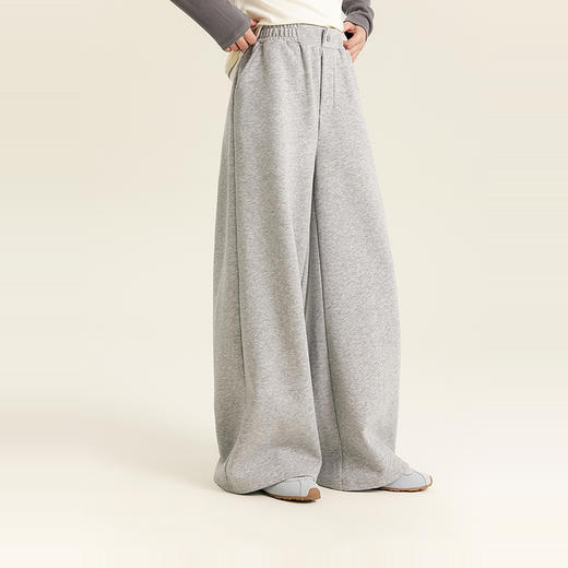 笛莎Deesha青少年女童裤子2025秋季女童宽松简约阔腿卫裤 商品图5