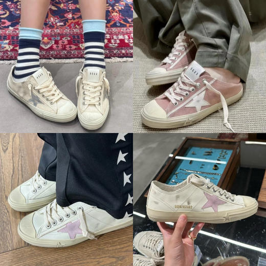 77-6 美到犯规 透气薄款 舒爽亲肤跟脚好走 GGDB全皮小脏鞋 做旧五星 偏大一号 暴走两万步 商品图0