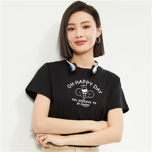 佐丹奴女装纯棉针织大象的日常印花圆领短袖T恤13394204 商品图6