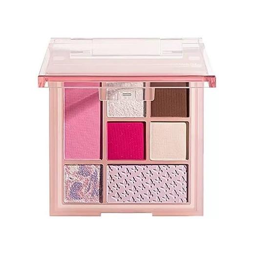 unny蝴蝶眼影盘七色一盘多用修容腮红一体哑光珠光大地色高颜值效期26年5月 商品图0