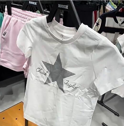 匡威儿童装透气上衣2025新款中大童女童运动休闲T恤 商品图2