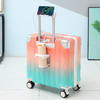 【隐藏式折叠杯架！出行更好的释放双手】18寸行李箱小型可登机新款铝框静音万向轮拉杆箱包多功能旅行箱子。ry 商品缩略图6