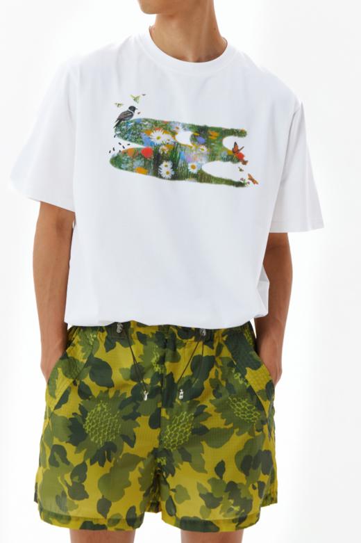 CryingCenter向日葵松紧腰抽绳三伞兵裤夏季半透休闲短裤哭喊中心 商品图3