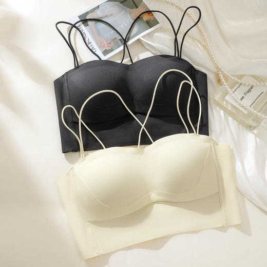 赫曼佳人 文胸(VIP)【性感美背 小胸聚拢】夏季薄款无痕露背内搭可外穿抹胸文胸 商品图5