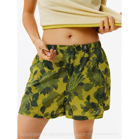 CryingCenter向日葵松紧腰抽绳三伞兵裤夏季半透休闲短裤哭喊中心